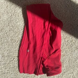 Lululemon red leggings! Size 0, 23 inch!